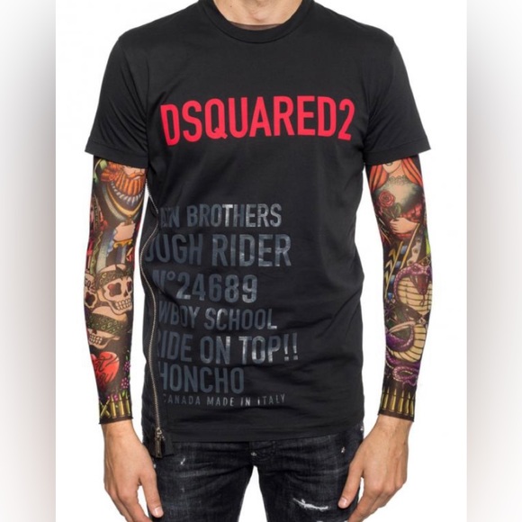 Dsquared2 T-shirt with a printed logo Sz L - Picture 5 of 8